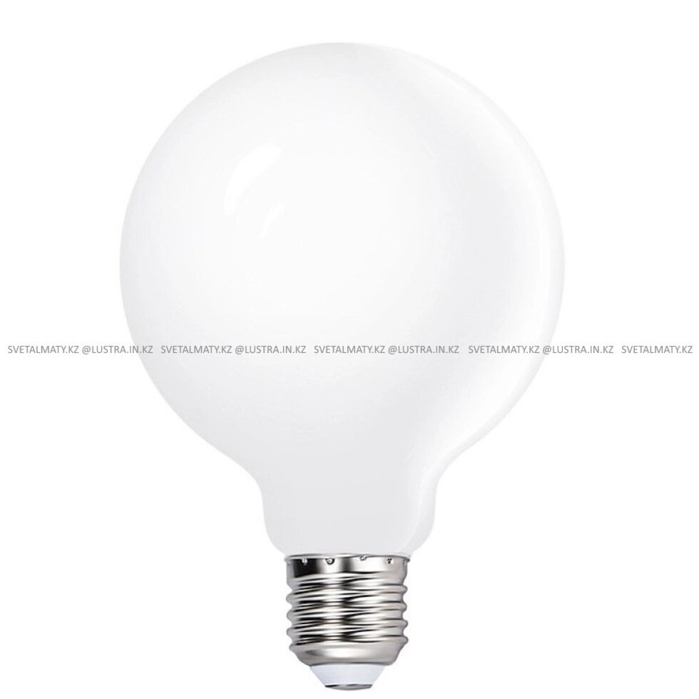 Декоративная круглая лампочка G95 E27 LED 9W 4000K Стеклянный корпус от компании SvetAlmaty KZ - фото 1