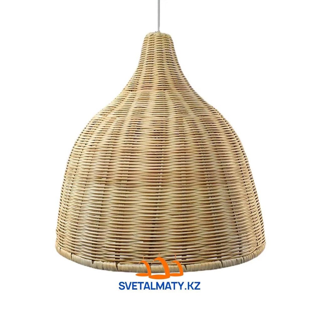 Декоративная подвесная лампа из ротанга P3005-250 от компании SvetAlmaty KZ - фото 1