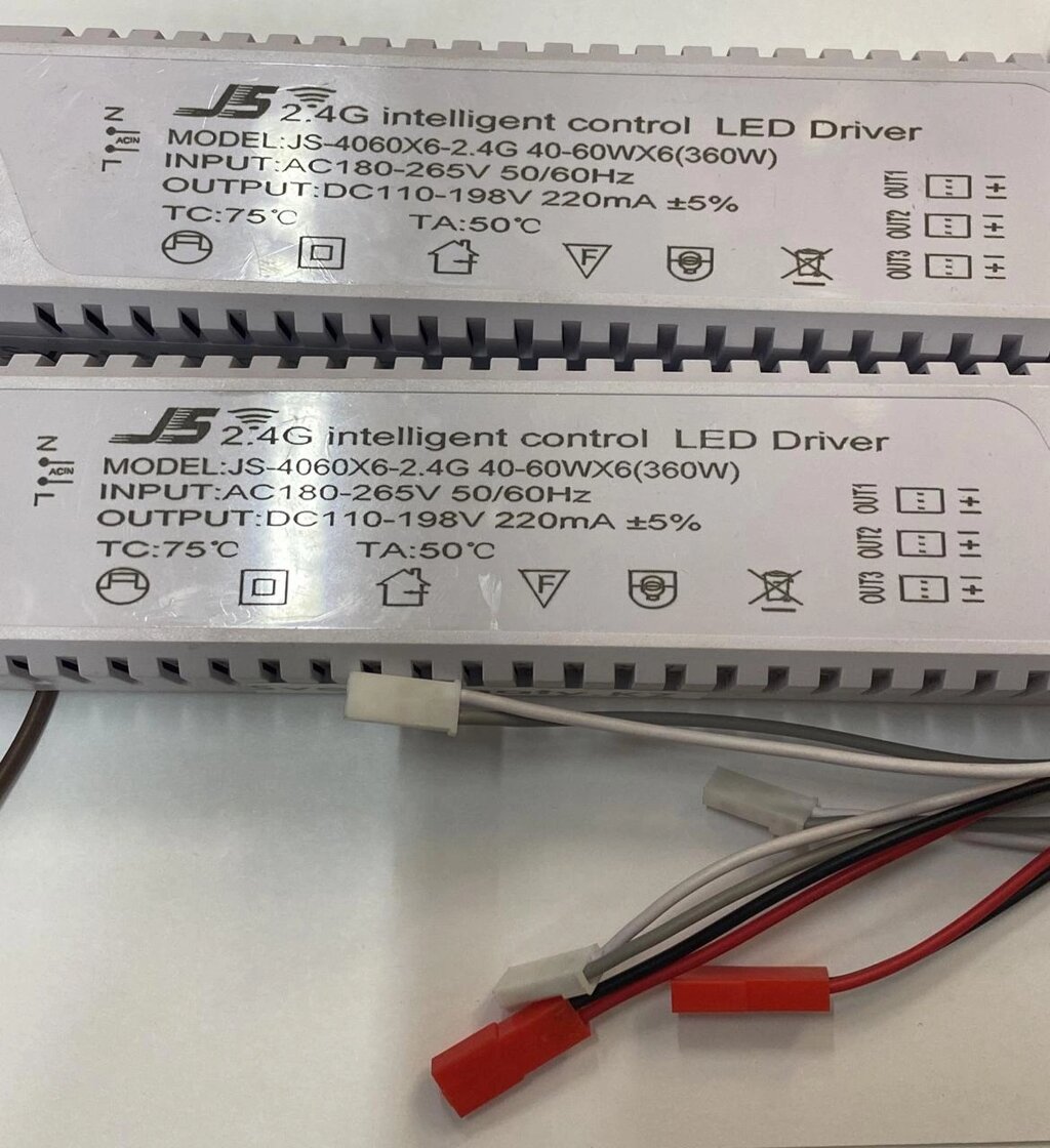Драйвер LED светодиодный JS 2.4G 40-60x6(360W) 220mA от компании SvetAlmaty KZ - фото 1