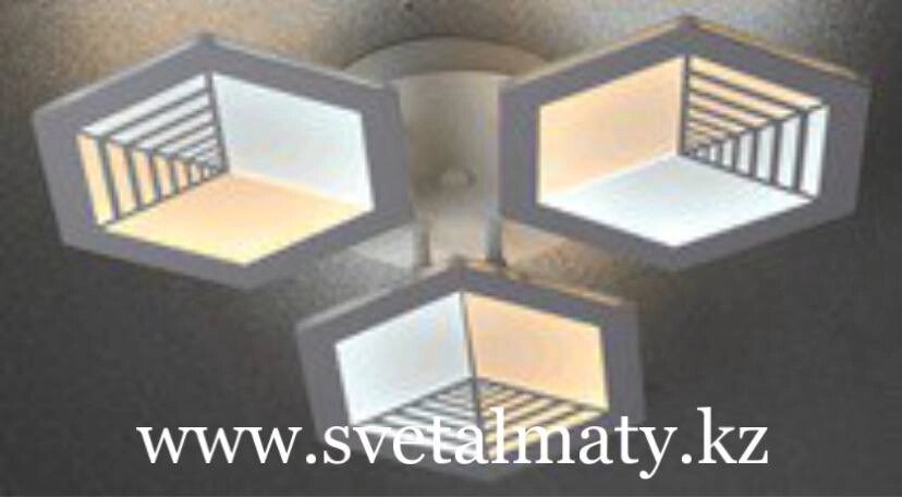 LED светильник потолочный шестиугольные 7252-3 от компании SvetAlmaty KZ - фото 1