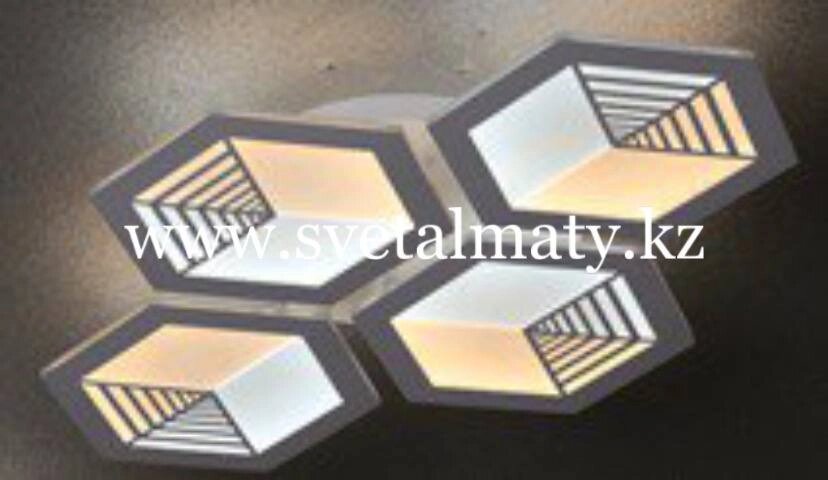 LED светильник потолочный шестиугольные 7252-4 от компании SvetAlmaty KZ - фото 1