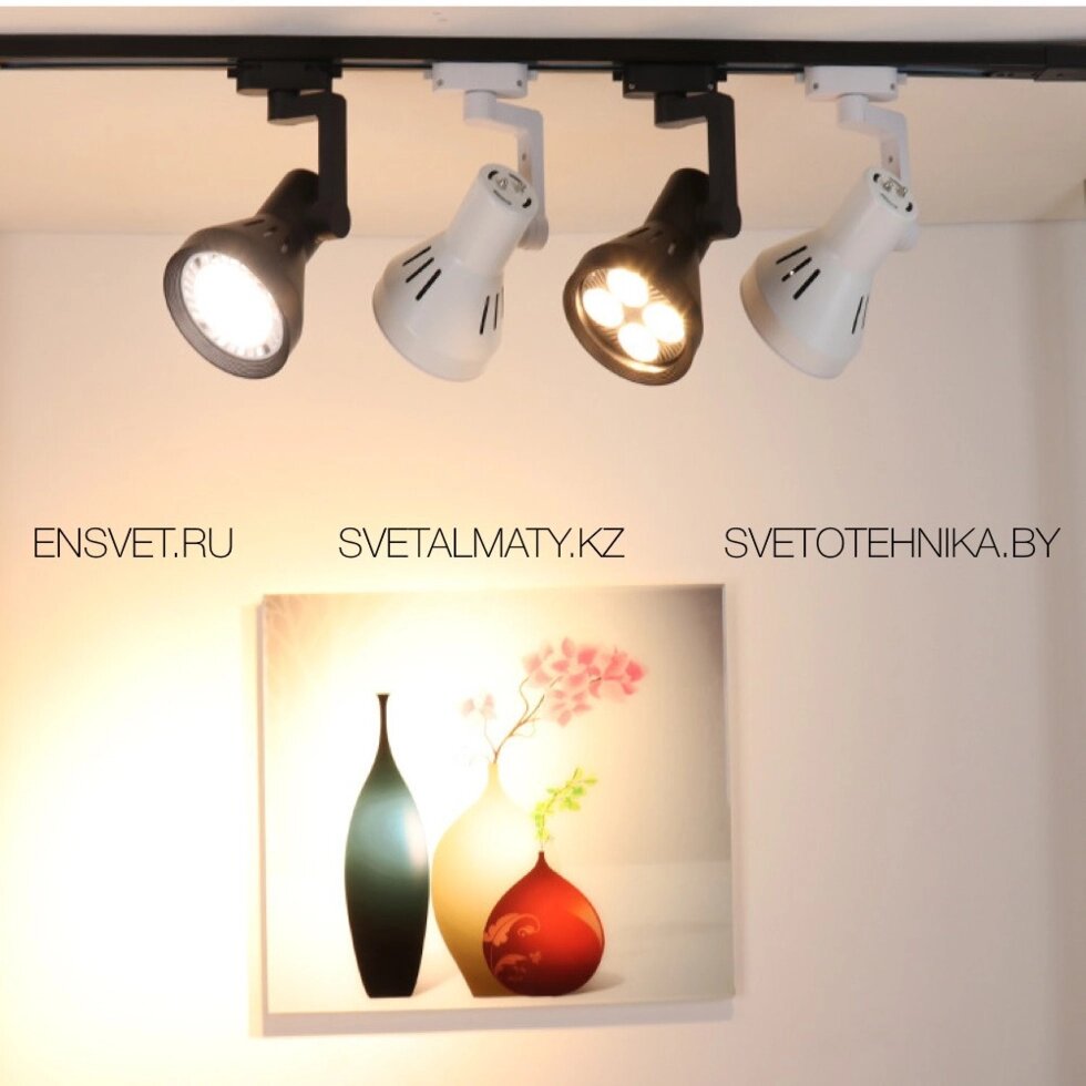 LED трековый светильник в стиле Modern с PAR лампой в цоколь Е27 от компании SvetAlmaty KZ - фото 1
