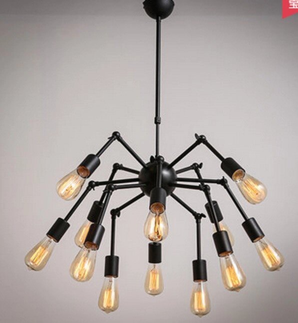 Люстра паук на 12 ламп с направляемыми лампами ##от компании## SvetAlmaty KZ - ##фото## 1