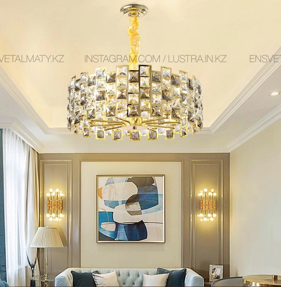 Люстра реплика бренда L'Arte Luce Luxury из коллекции Mosaico, код 8571-60 ##от компании## SvetAlmaty KZ - ##фото## 1