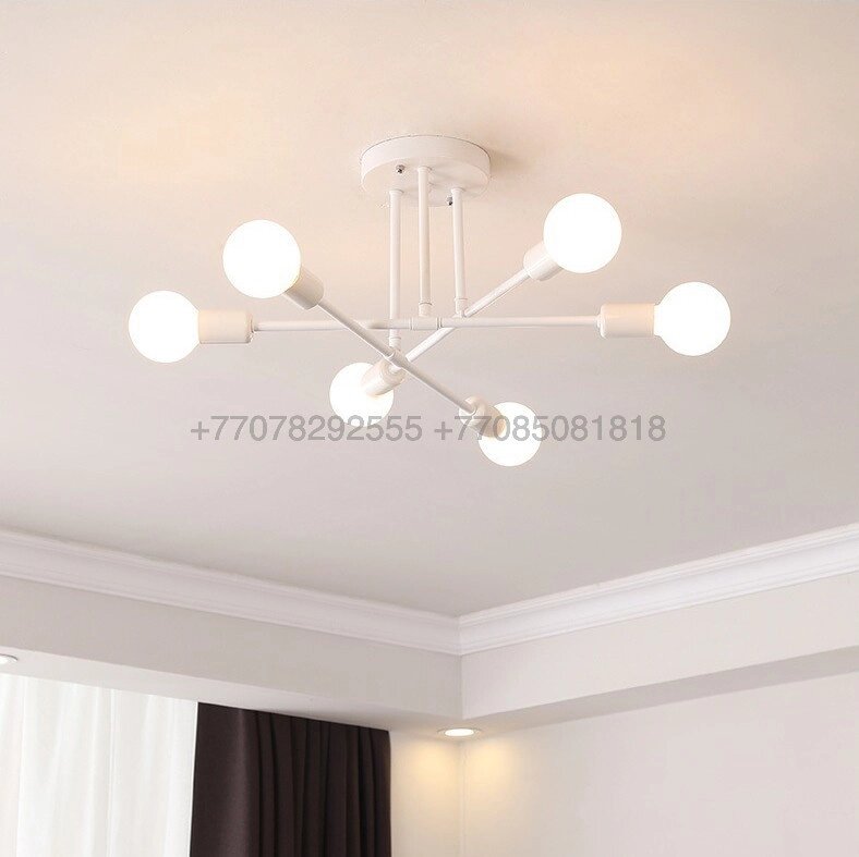 Modern White люстра белая на 6 ламп от компании SvetAlmaty KZ - фото 1