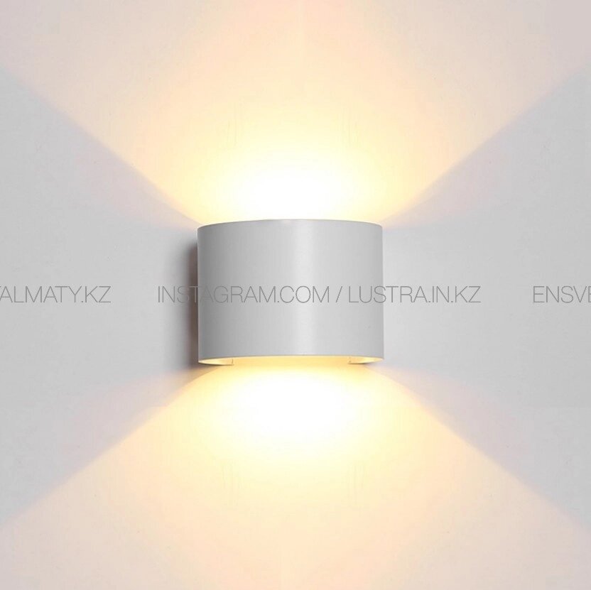 Накладной светодиодный белый настенный светильник от компании SvetAlmaty KZ - фото 1