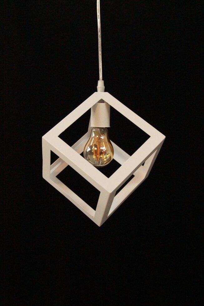 Одноламповый светильник в стиле LOFT "Куб" от компании SvetAlmaty KZ - фото 1