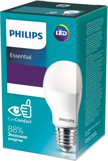 PHILIPS Лампа ESS LEDBulb 11W E27 4000K 230V 1/12 Нейтральный цвет от компании SvetAlmaty KZ - фото 1