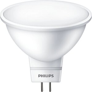 Philips лампа LED spot 5вт 400лм GU5.3 827 220V теплый цвет