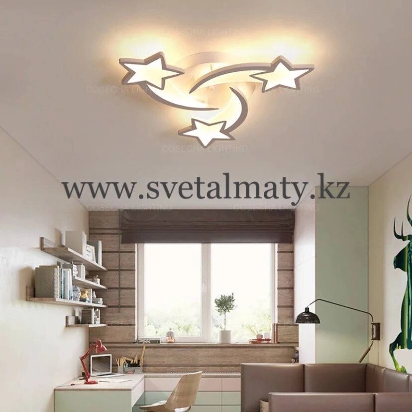 Современная LED люстра "Звезды" 3 от компании SvetAlmaty KZ - фото 1