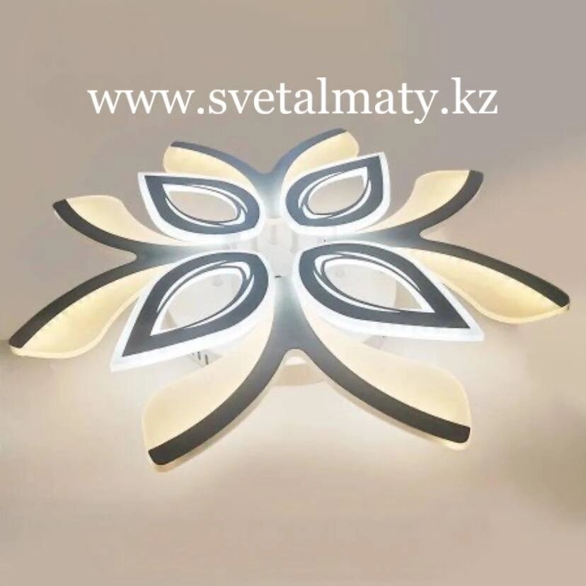 Светодиодная потолочная люстра 4+4 Яркая звезда от компании SvetAlmaty KZ - фото 1