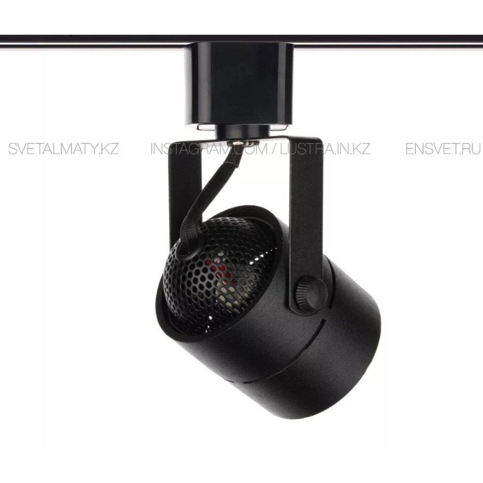 Трековый светильник черного цвета, тип цоколя  GU10 Бренд: SvetAlmaty. kz ##от компании## SvetAlmaty KZ - ##фото## 1