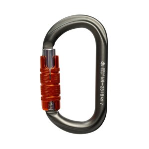 Ver 0261-3 Карабин GRAY овал трехтактный (Keylock)
