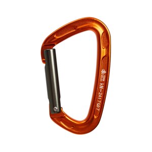Ver 0269. orange Карабин cкалолазный с прямой защелкой (Keylock)