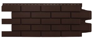 Фасадная панель Grand Line Classic "Клинкерный кирпич" цвет шоколадный со швом RAL7006