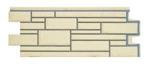 Фасадная панель Grand Line Design "Камелот" цвет бежевый со швом RAL7006