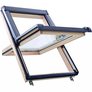 Мансардное окно ROTO Designo R45 (однокамерный стеклопакет) 74*140 см