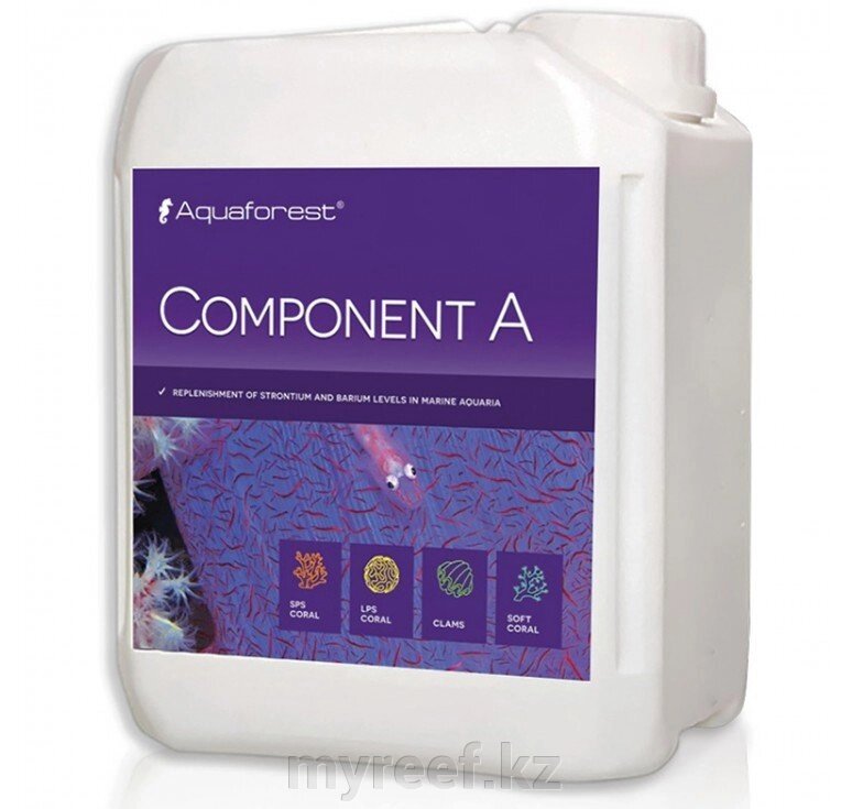 Aquaforest Component A B C Комплект добавок для морского аквариума, улучшающих окраску кораллов 3 шт х 2000 мл от компании Интернет-магазин "Myreef" - фото 1