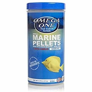 Omega One Garlic Marine Pellets, Sinking, 2mm Small Pellets, 8.25 oz 231 гр