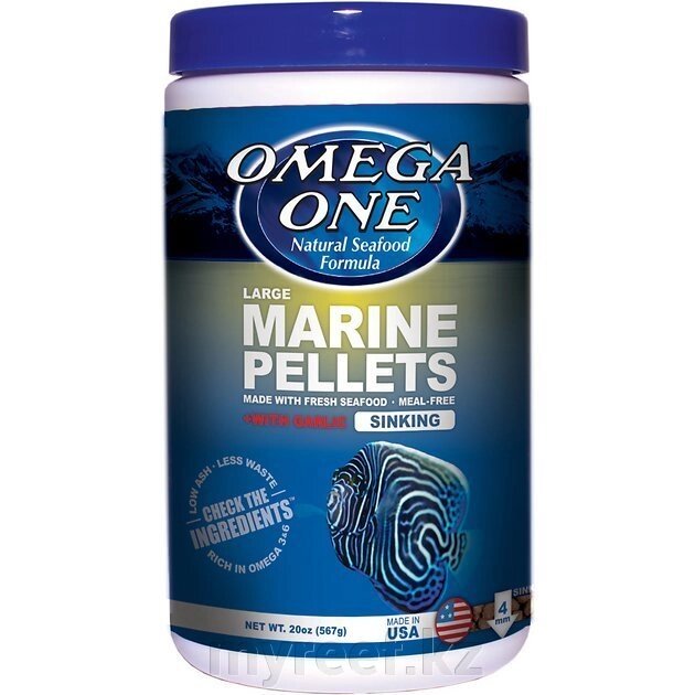 Omega One Garlic Marine Pellets - Large Sinking  255 гр - интернет магазин