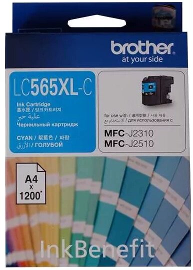 Картридж LC565XLC для Brother MFC-J3520 Синий от компании ТОО АСТРА - фото 1