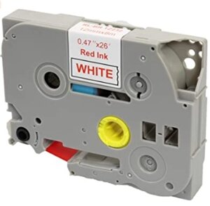Лента TZe-232, OEM, красным на белом , для принтеров Brother PT-1010, PT-1280VP, PT-D200VP, PT-E100VP и пр.
