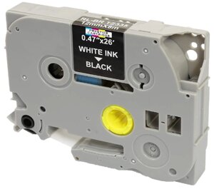 Лента TZe-335, OEM, белым на черном, для принтеров Brother PT-1010, PT-1280VP, PT-D200, PT-E100 и пр.