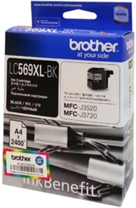 Картридж LC569XLBK для Brother MFC-J3520 Черный