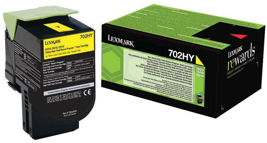 Заправка картриджей Lexmark 702HYE для CS310/410/510 Желтый 3к от компании ТОО АСТРА - фото 1