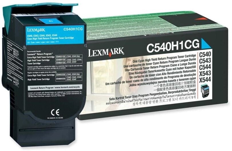 Заправка картриджей Lexmark C540H1CG для C540/544/X543 Голубой 2к от компании ТОО АСТРА - фото 1