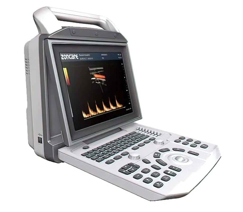 Цифровой портативный УЗИ-сканер с цветным, энергет-м, импульсным и постоянным допплером ZONCARE M5 - розница