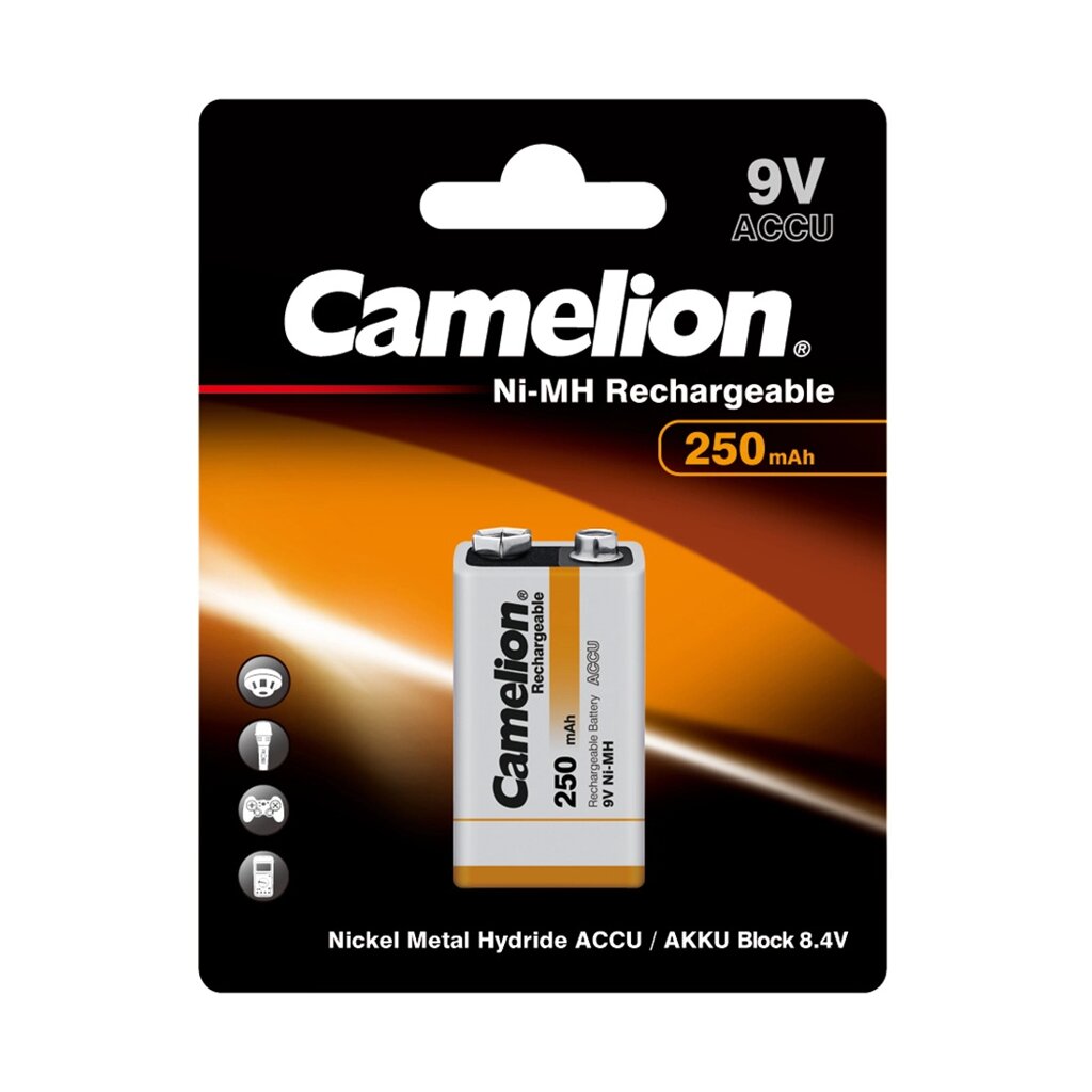 Аккумулятор CAMELION Rechargeable Ni-MH NH-9V250BP1 от компании ИП Globus trade - фото 1