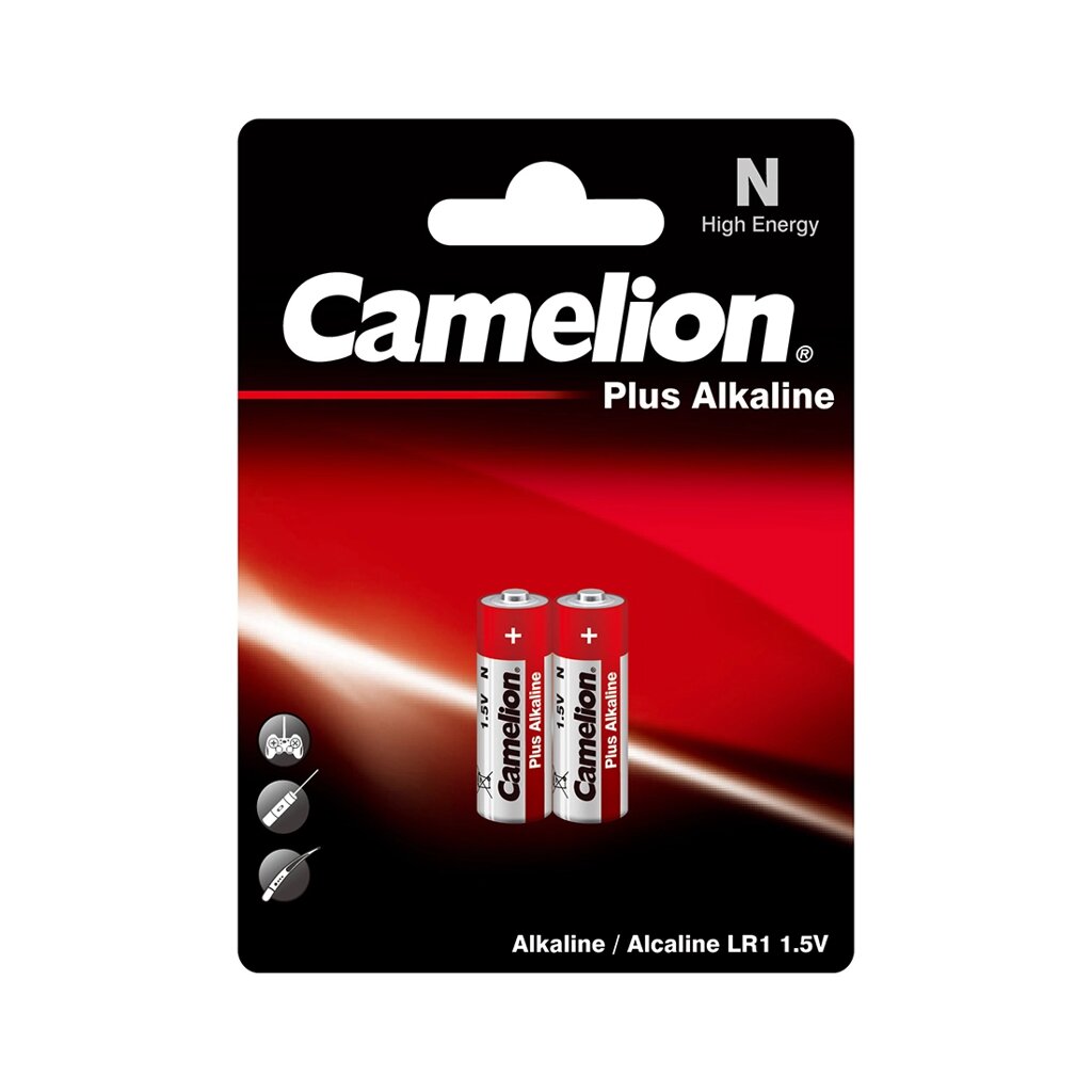 Батарейка, CAMELION, LR1-BP2, Plus Alkaline, N, 2 шт., Блистер от компании ИП Globus trade - фото 1