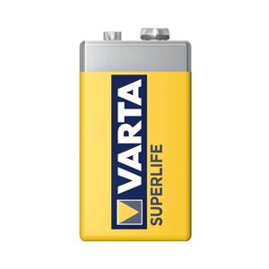 Батарейка, VARTA, 6F22P Superlife (Super Heavy Duty), E-Block 9V, 1 шт.