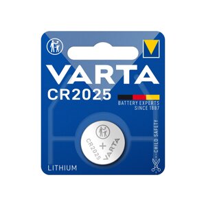 Батарейка, VARTA, CR2025-BP1, lithium battery, CR2025, 3V, 1 шт.