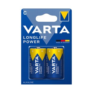 Батарейка, VARTA, LR14 High Energy (LL Power) Baby, C, 1.5 V, 2 шт., Блистер