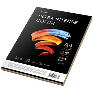 Бумага цветная OfficeSpace"Ultra Intense Color", А4, 80 г/кв. м., 5 цветов, 100 л.