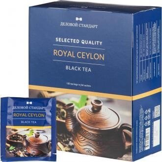 Чай черный Roayl Ceylon, 100х1,5г, пакетированный, Деловой Стандарт от компании ИП Globus trade - фото 1