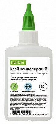 Клей канцелярский "Hatber", 110гр, силикатный, с дозатором от компании ИП Globus trade - фото 1