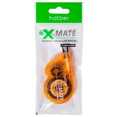 Корректирующая лента "Hatber", 5мм, 8м, серия "X-Mate Luminous", в пакете от компании ИП Globus trade - фото 1