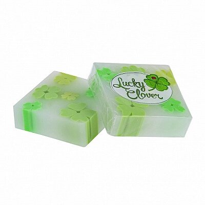 Ластик PVC "Hatber Lucky Clover", квадратный, рисунок клевера от компании ИП Globus trade - фото 1