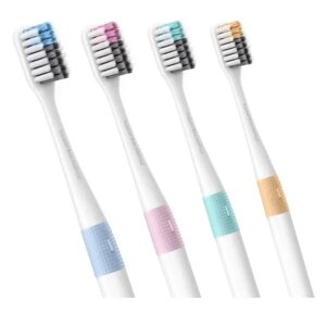 Набор зубных щеток Dr. Bei Bass Toothbrush мягкая 4 шт