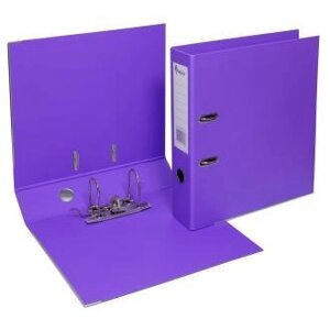 Папка-регистратор А4 с бок. карман, 70 мм, фиолетовый