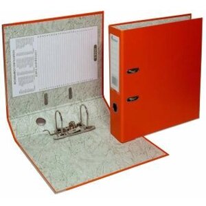 Папка-регистратор "Eco" А4 с бок. карманом, 70мм, оранжевый