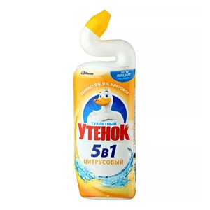 Чистящее средство Туалетный Утенок 5 в 1 Цитрус для унитаза 900