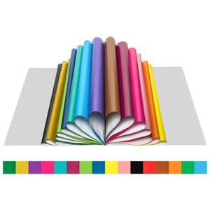 Бумага цветная мелованная, А4, ArtSpace "Ежик", 16 л., 16 цв., на скобе