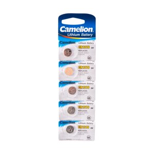 Батарейка, CAMELION, CR1216-BP5 Lithium Battery, CR1216 3V, 220 mAh, 5 шт. в блистере