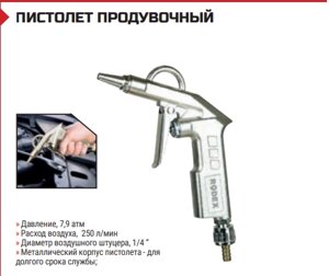 ПИСТОЛЕТ ПРОДУВОЧНЫЙ Длина носика 30 мм
