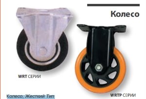 Запасное Колесо для товарной тележки 100мм .Жесткий тип