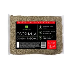 Семена газонной травы ГазонCity Овсяница 100%, 0,5 кг
